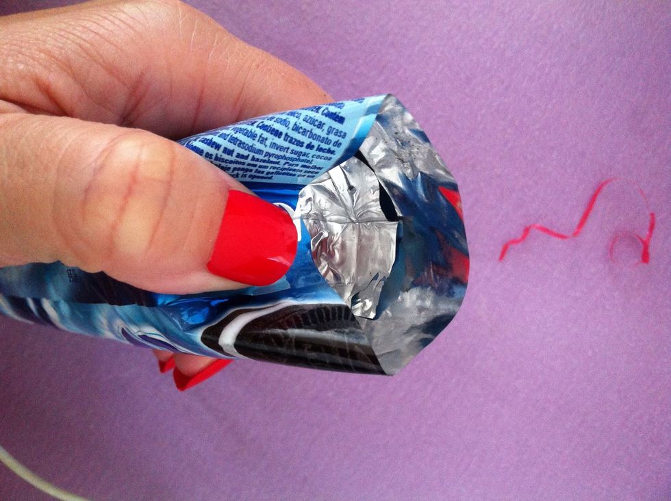 Now fold one side of the pack...