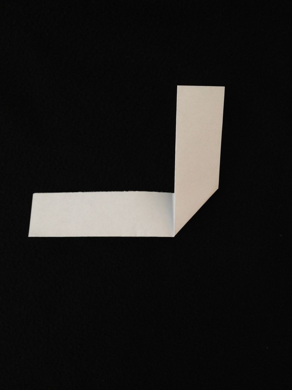 Now fold one side of the paper up and to the middle.