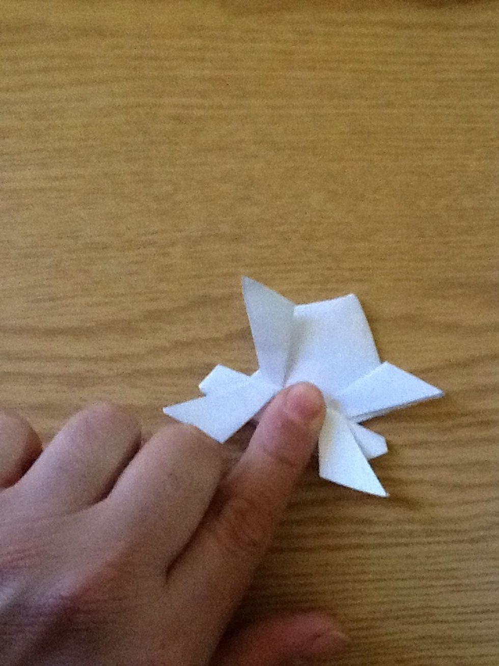 Now fold the rear-legs-part into half making the legs point into the opposite direction..