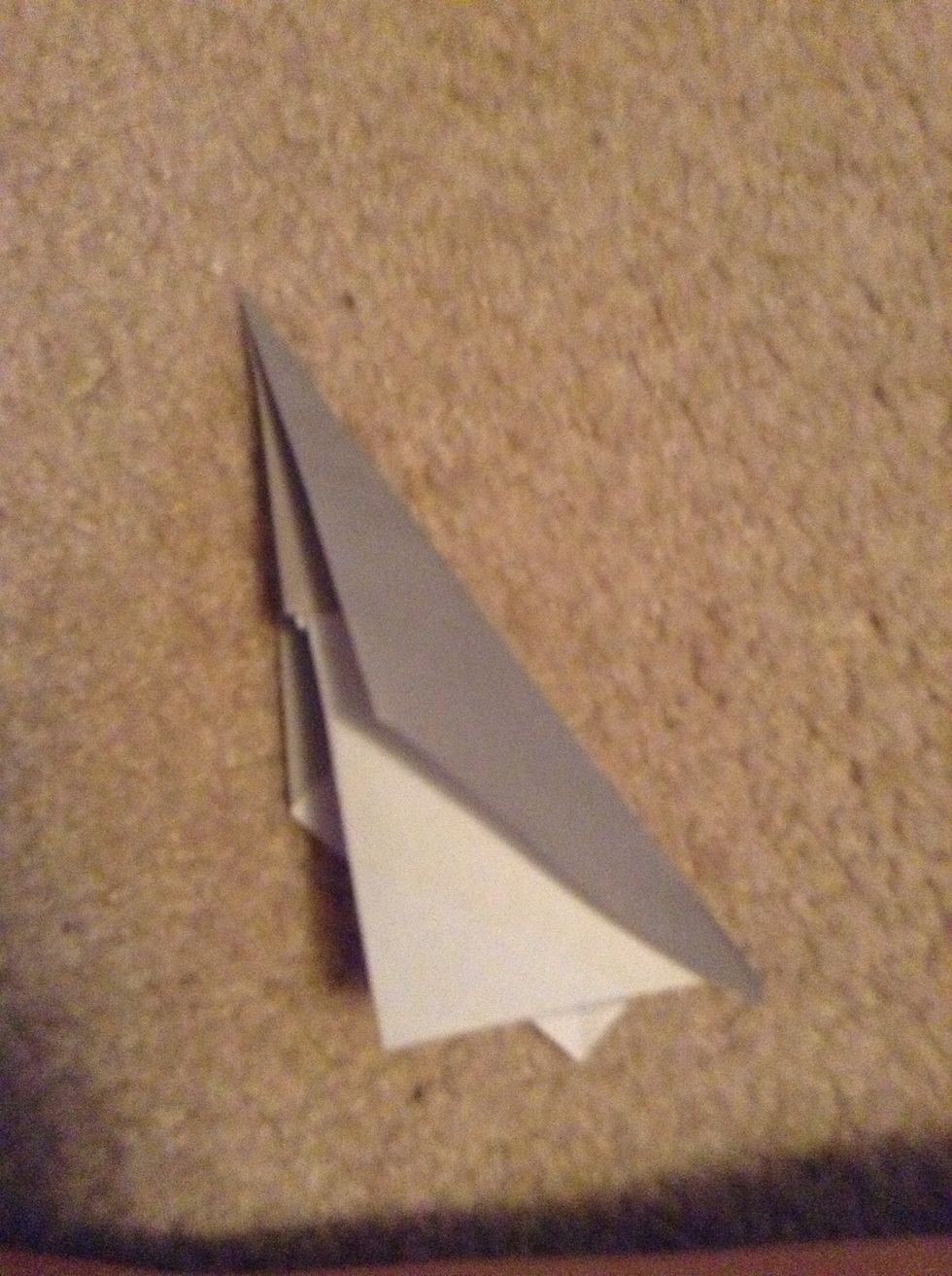 Now fold the whole thing in half