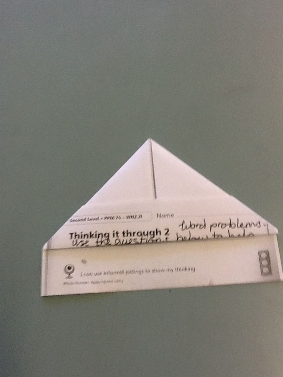 Now fold up the corners