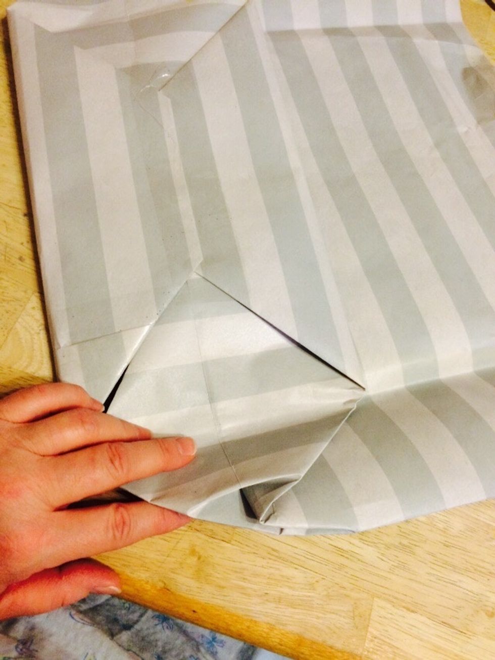 Now fold up the sides.