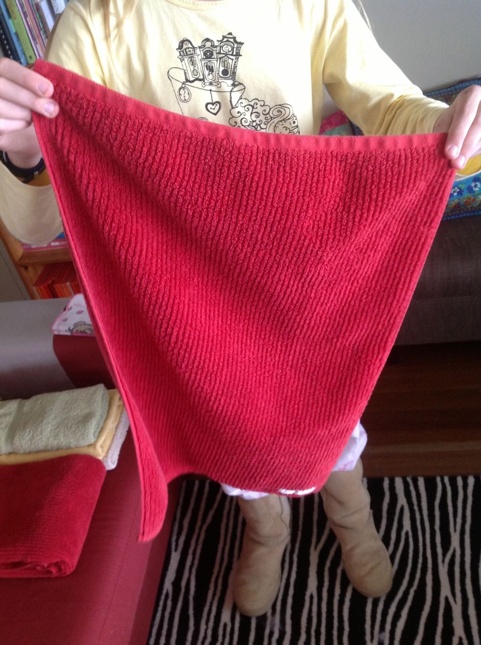 Now for a hand towel.