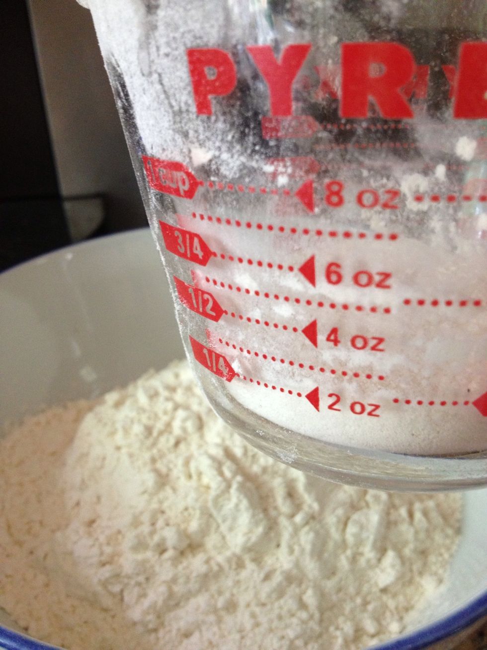 Now for the 1/4 cup of flour to add.