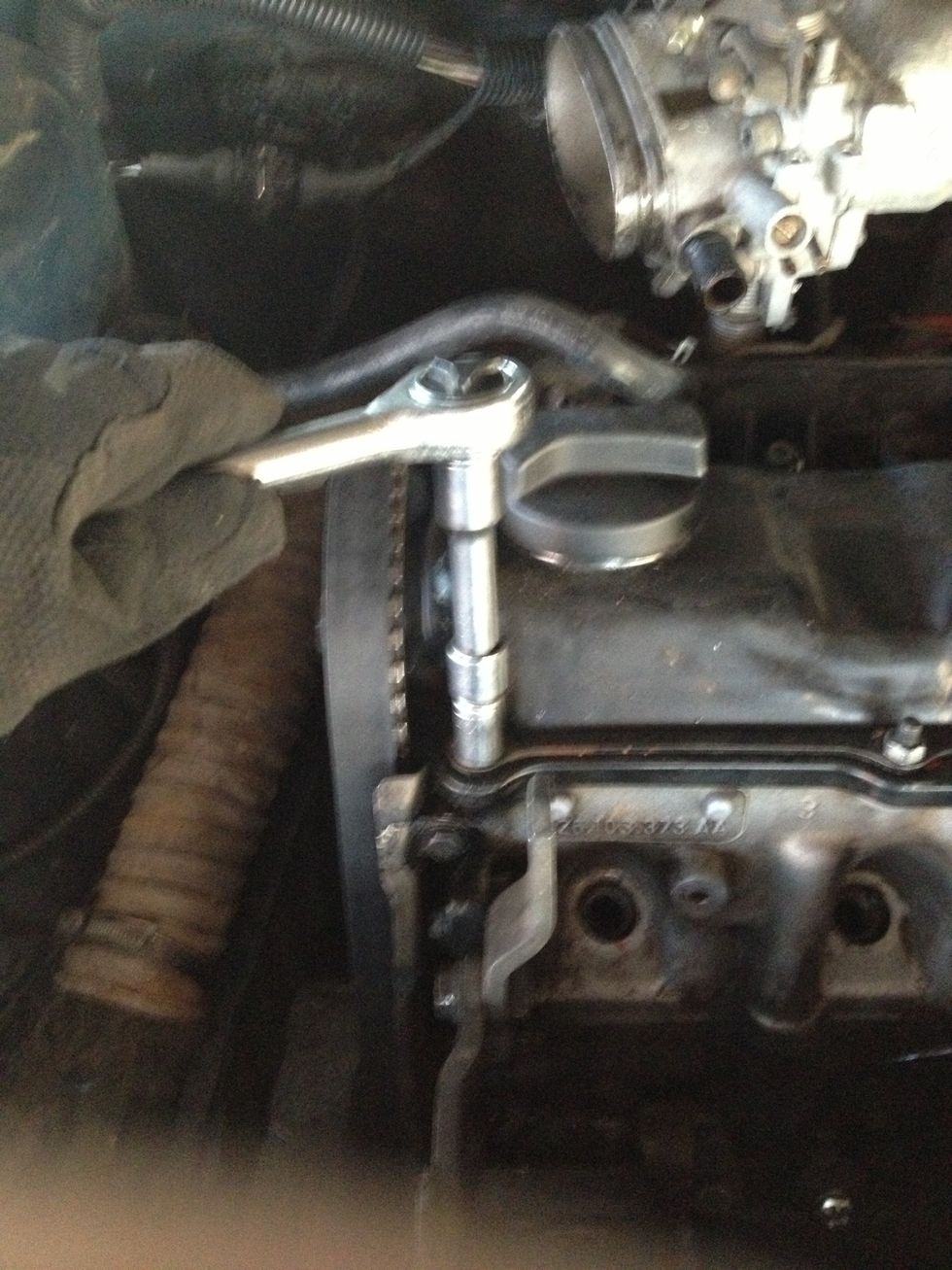 Now for the head cover bolts... All 8 of 'em! Bolt 1! - 10mm Socket