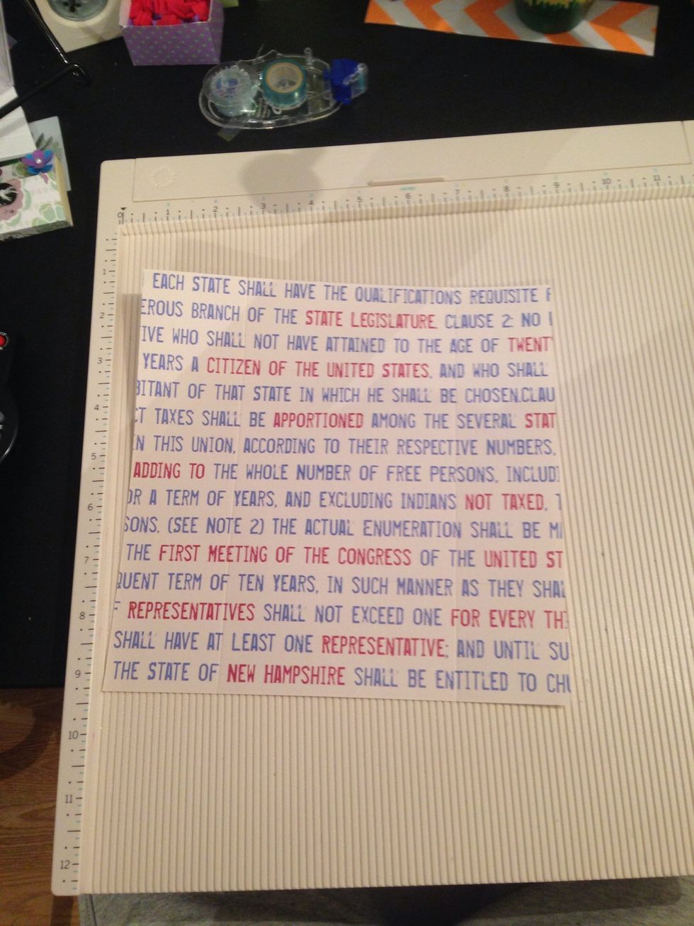 Now for the lid start with a piece a 8"x8" cardstock. Then score at 2" and 6 1/8" then turn 90 degrees and score at the same places