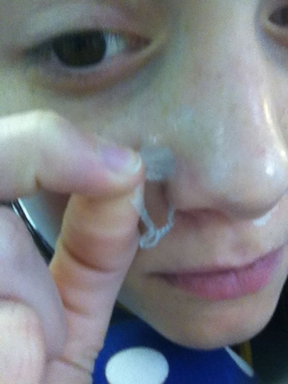 Now for the yucky part, peel it off.