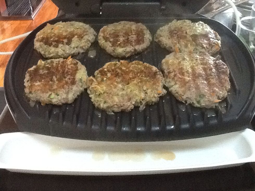 Now form the ingredients into patties and cook on BBQ or grill