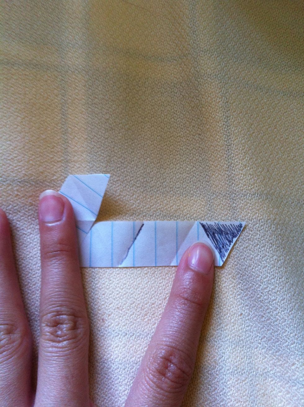 Now, from the 3rd cease from the right , the line (again ignoring the black triangle)