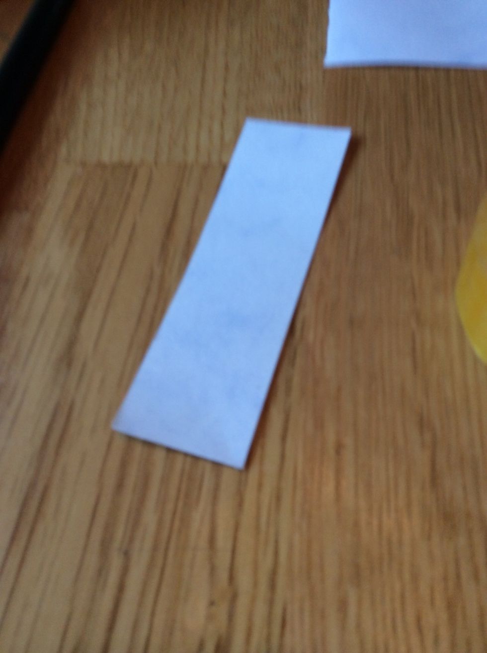 Now get a small white/baby blue piece of paper.