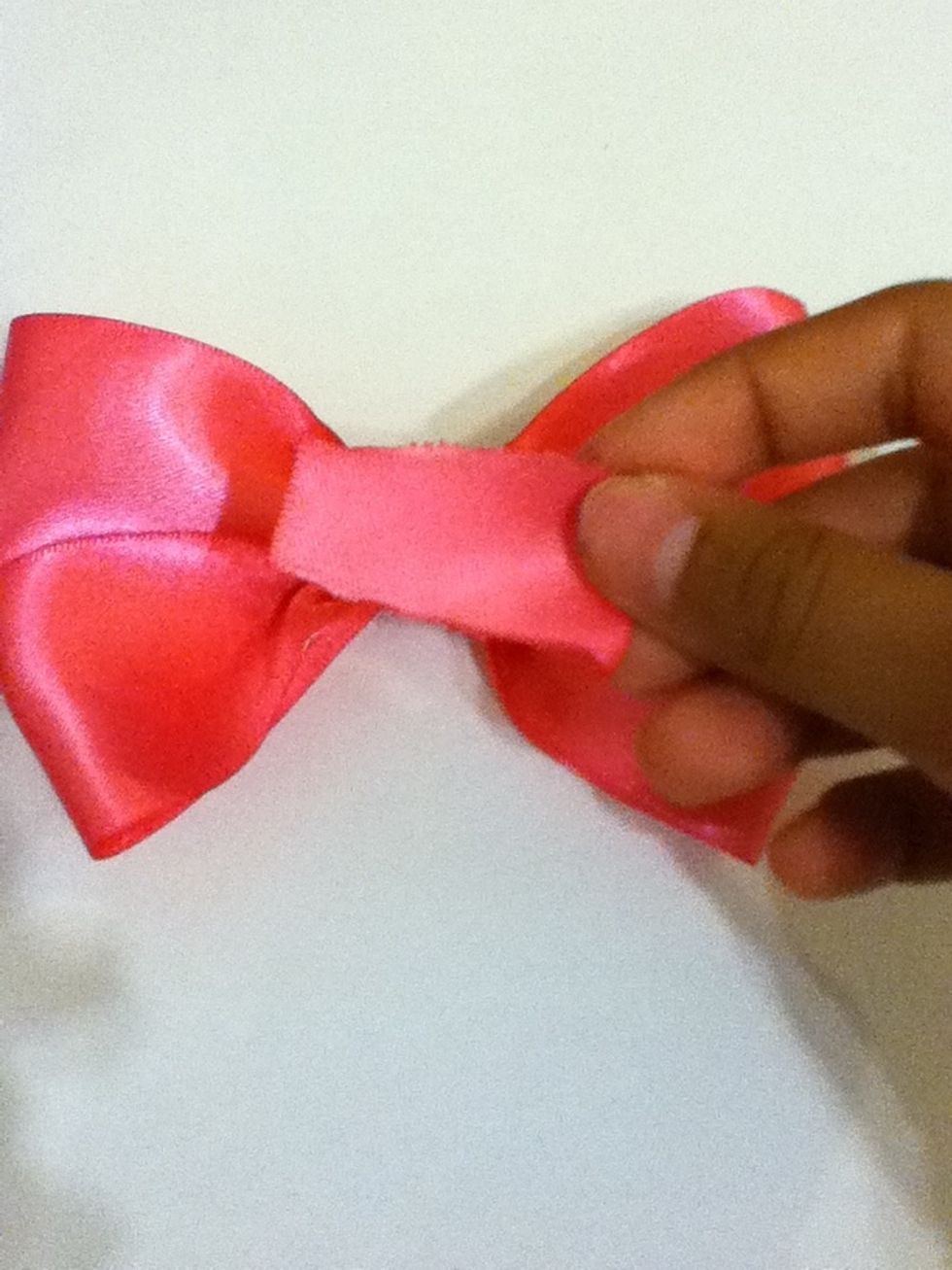 Now get one of the smaller peices and glue it in the middle