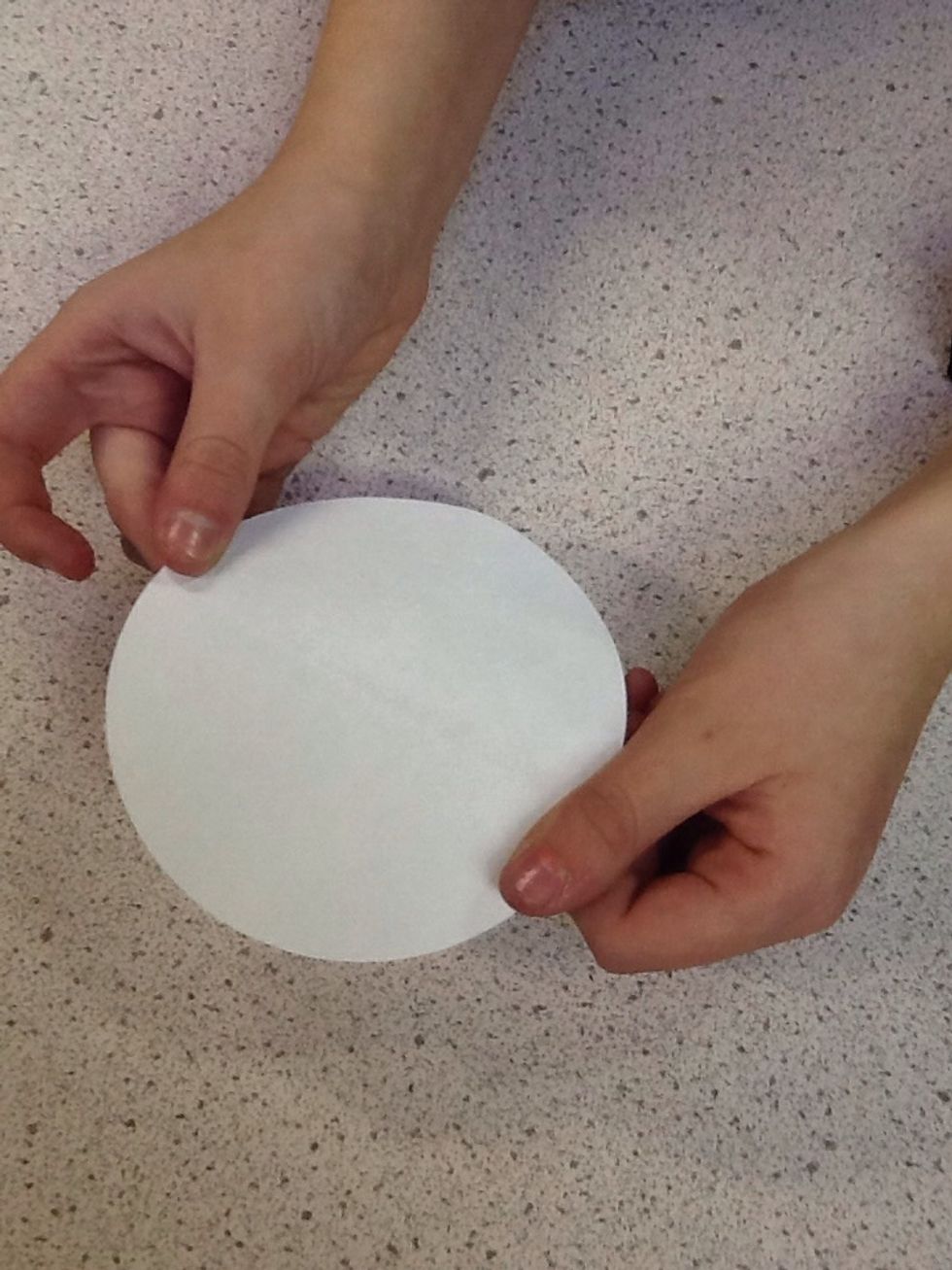 Now get out your circular piece of paper it is virtual that it is round