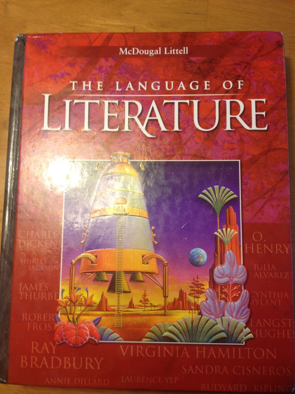 Now get something heavy so I got my textbook.