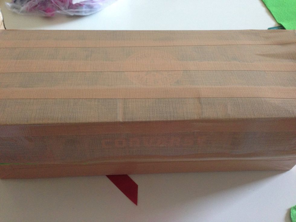 now give your box some love, put your own diy decoration a felt,fabric or ribbons anything you want remember its your very own tool box