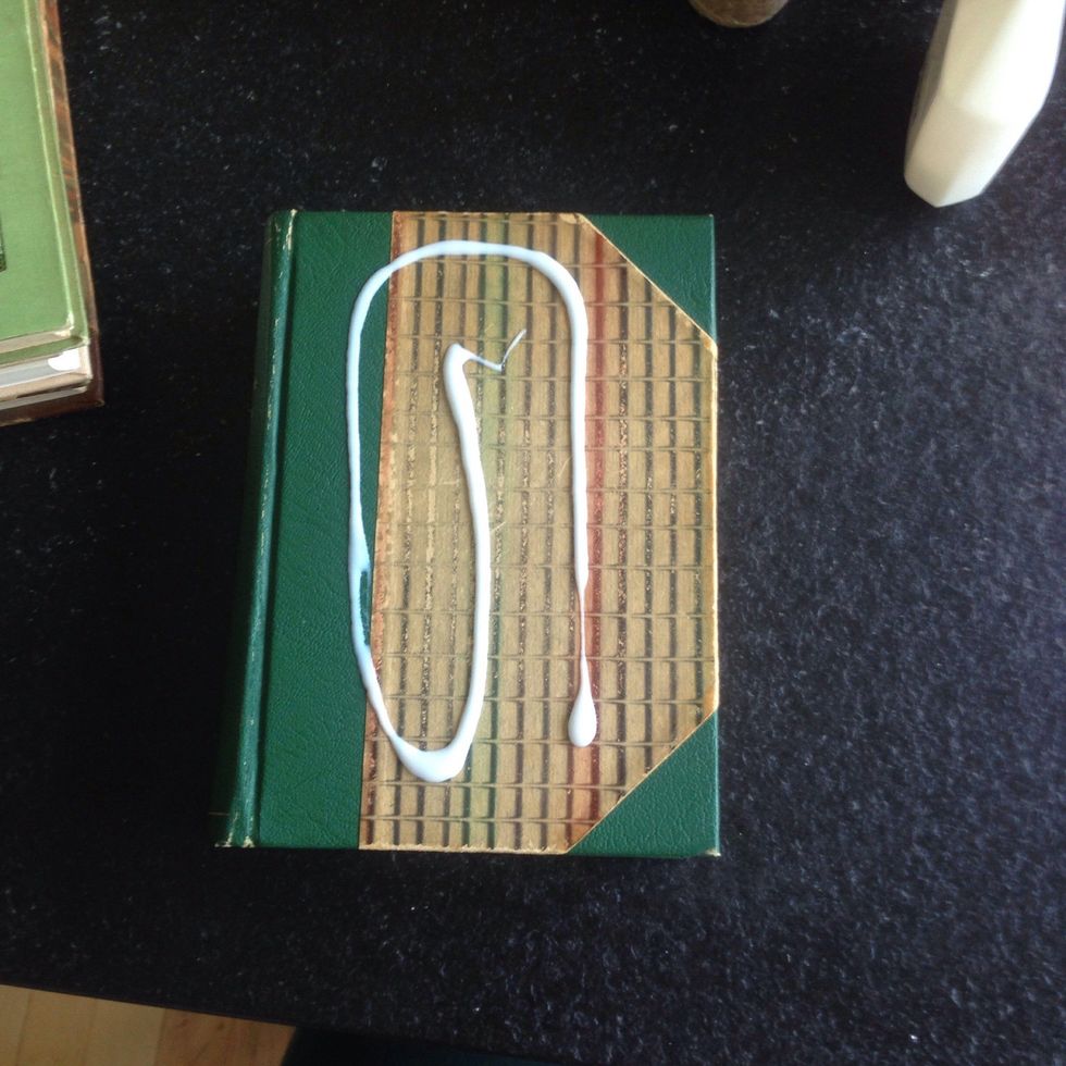 Now glue the books together