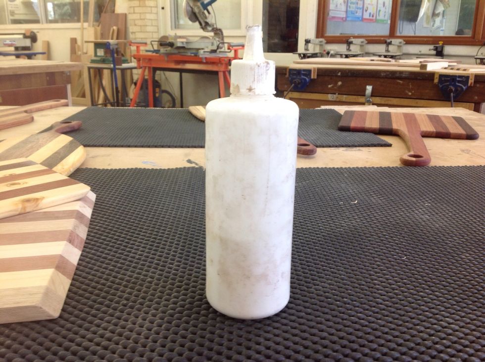 Now glue your wood together with PVA glue. Remember to use a wet cloth to wipe it if it gets sticky.