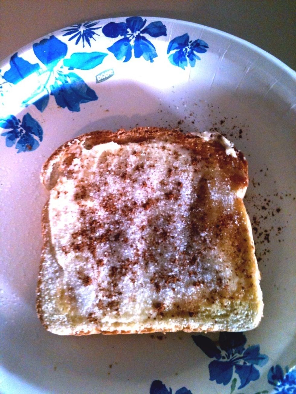 Now go medium with the cinnamon to give it a finishing touch(: