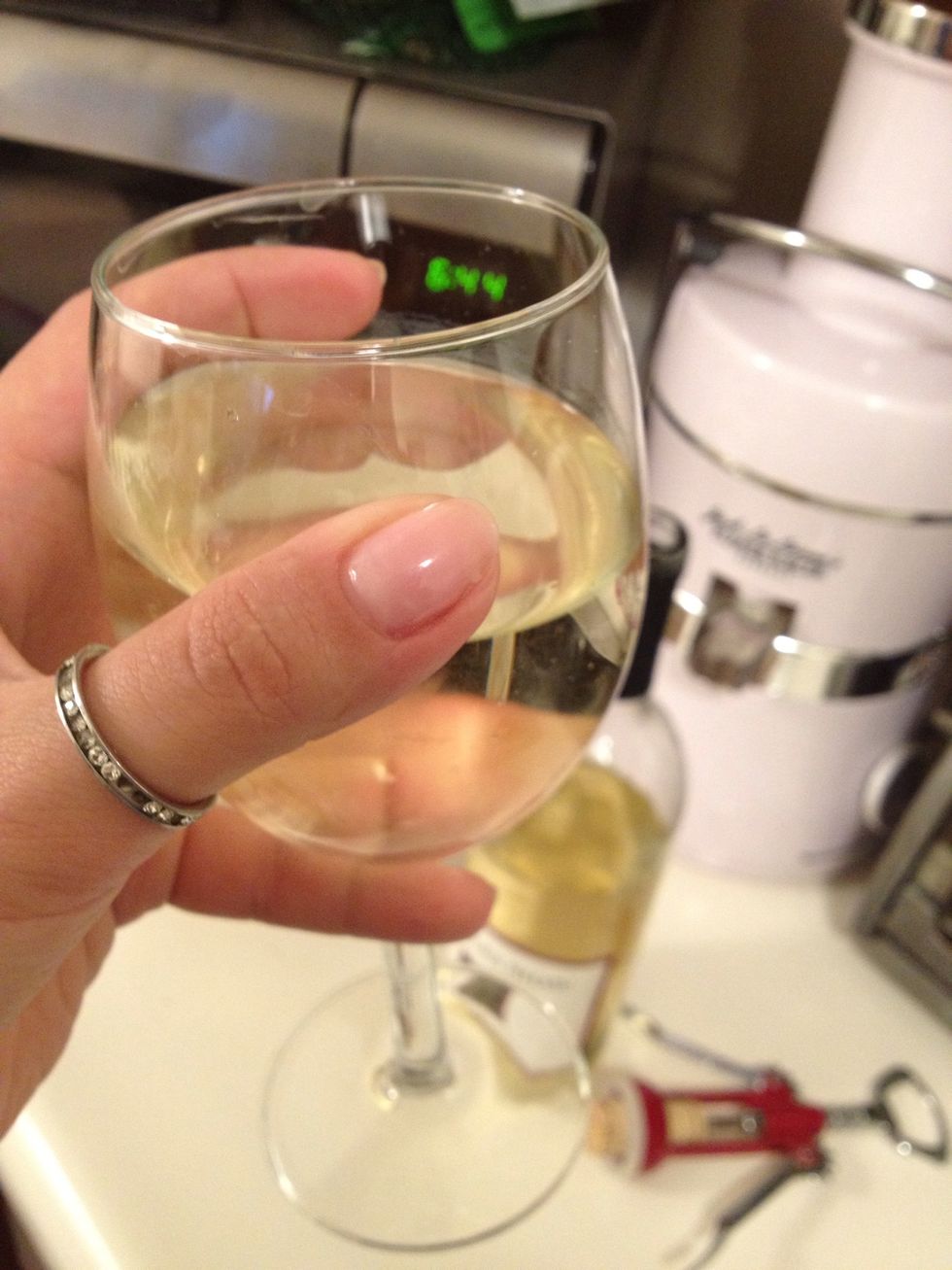 Now have some yummy white wine while you wait ...