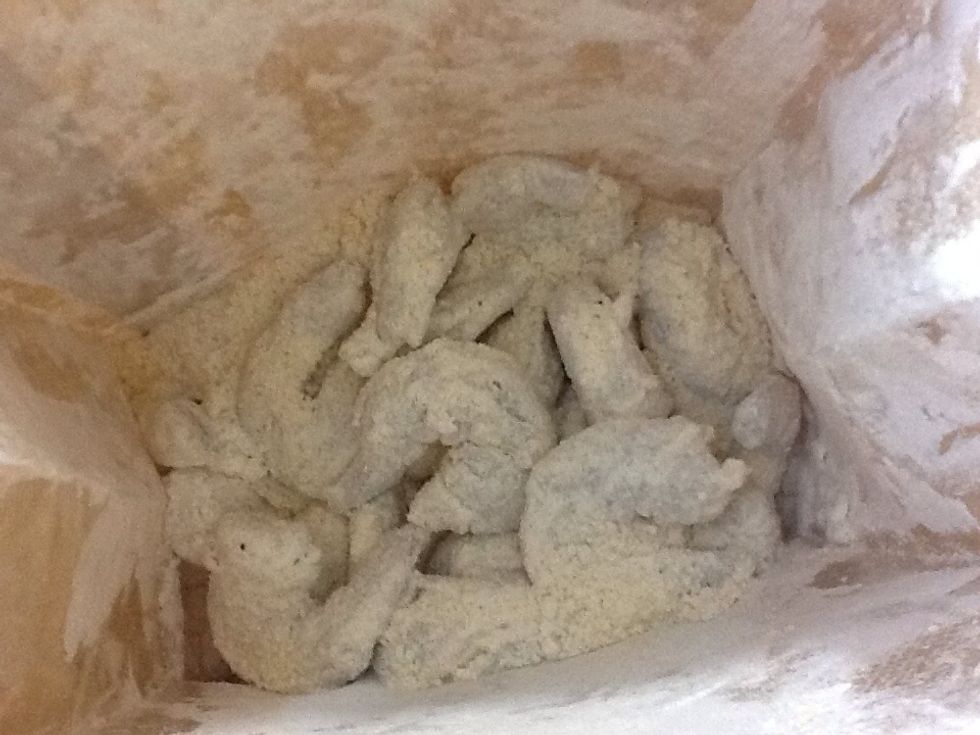 Now heat the oil to 350 degrees F.