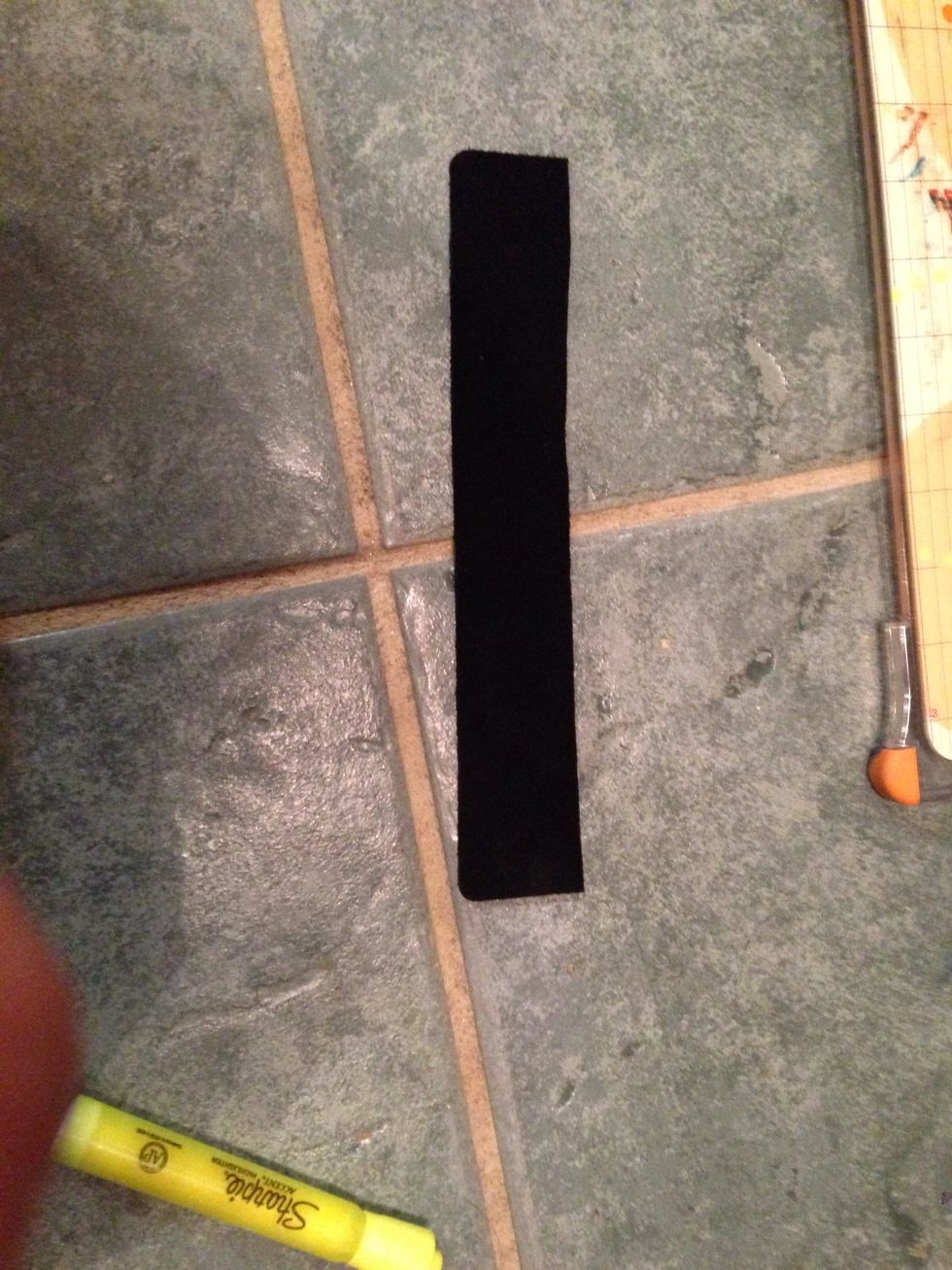 Now here is the strip I cut