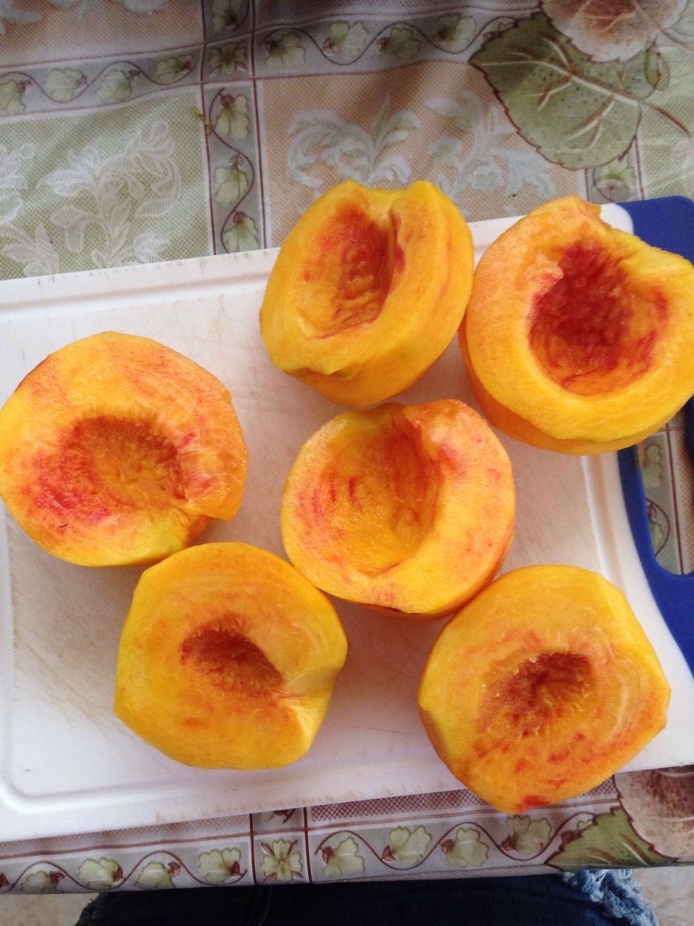 Now hollow and peel the skin off