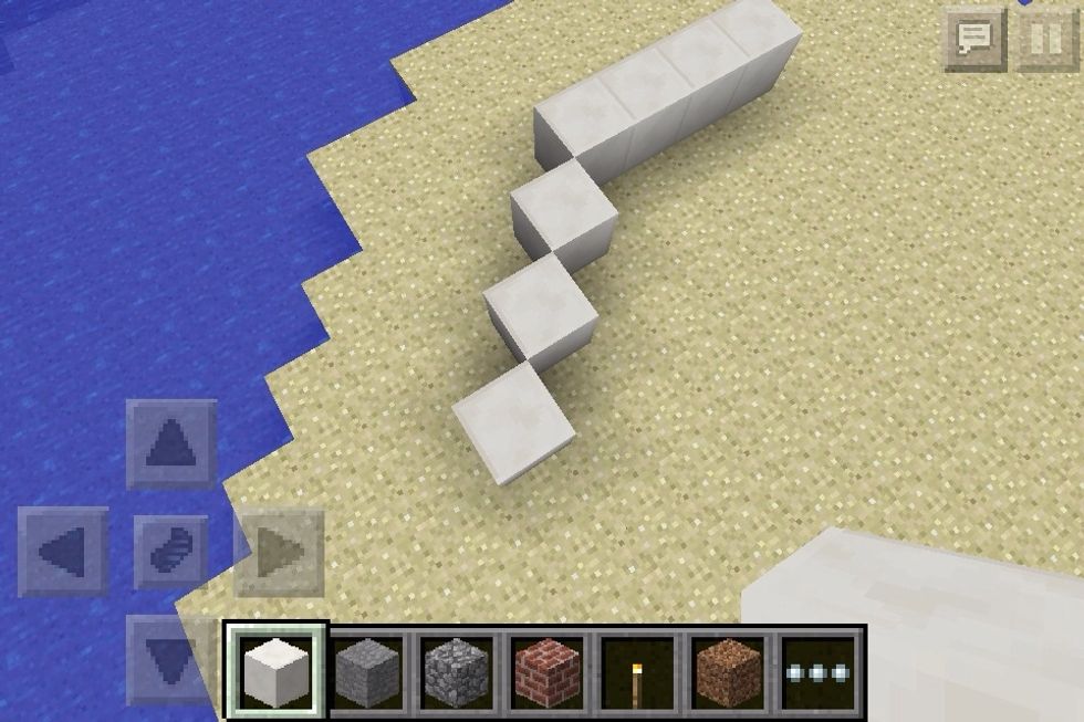 Now I added a diagonal line of three