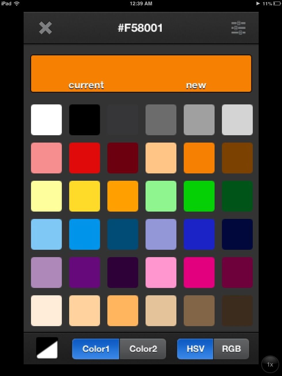 Now I am going to pick the next lightest color after the dark one.