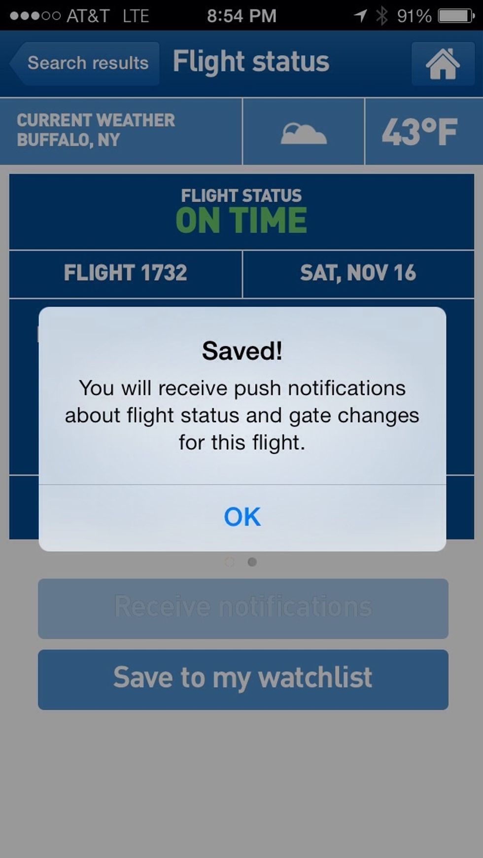 Now I can receive notifications