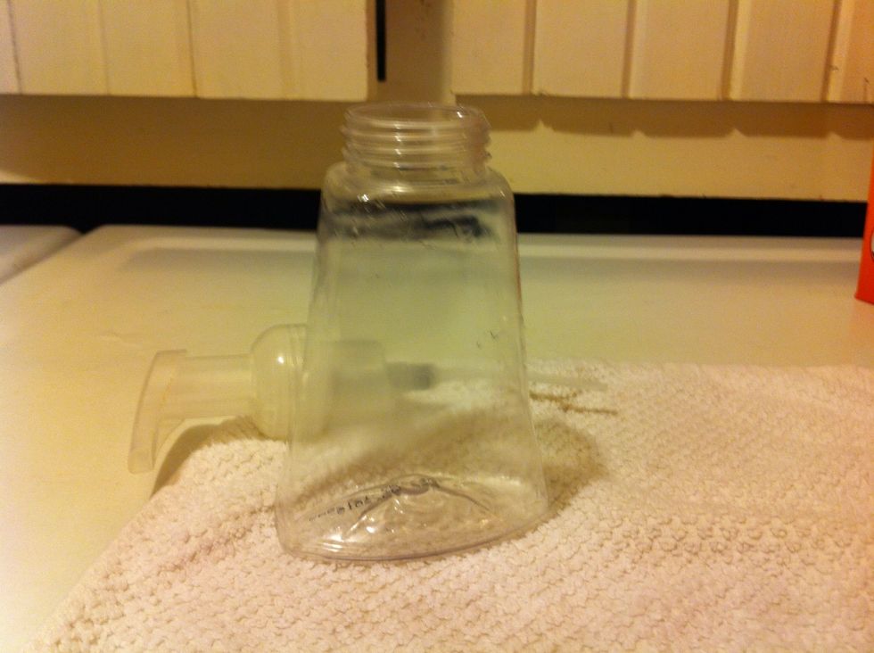 Now I have a clean bottle!