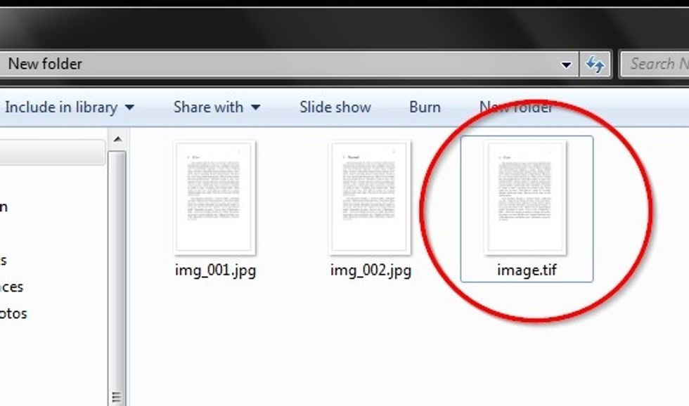 Now I have a newly created TIF file