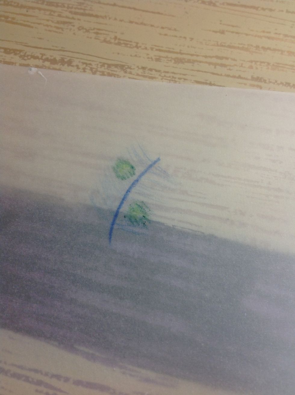 Now I'm adding light green circles. And repeat the stroking