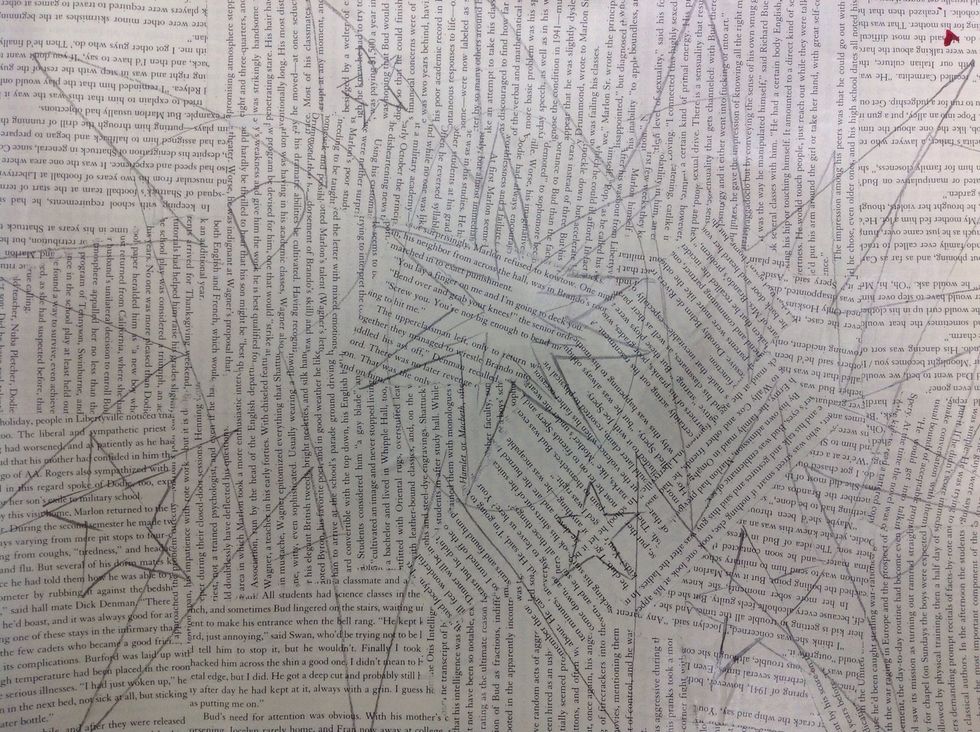 Now I'm sketching an active shape around the word.