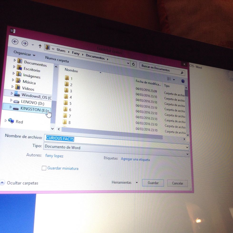 Now, in the left side, you'll search the name of your FlashDrive\ud83d\udd75\ud83c\udffc