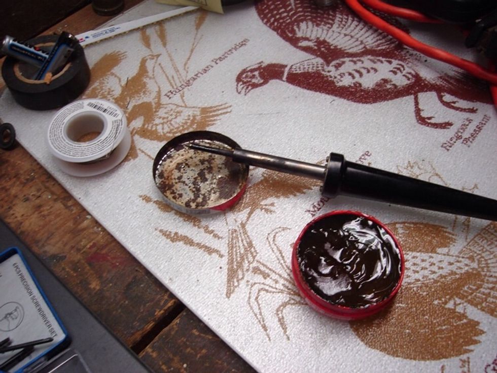 Now is a good time to plug in your soldering iron. It will start getting hot while your doing the prep work for the next stage.