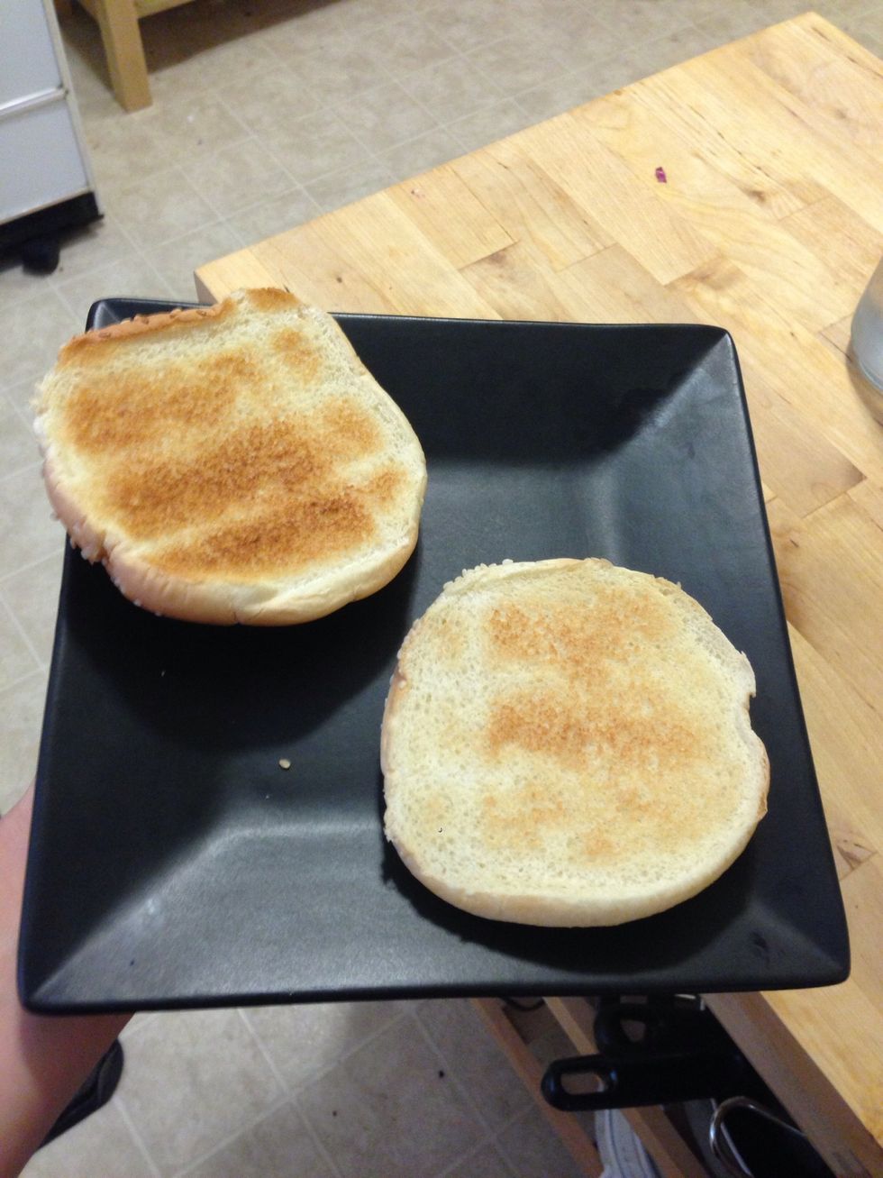 Now is a good time to start toasting your sandwich buns.