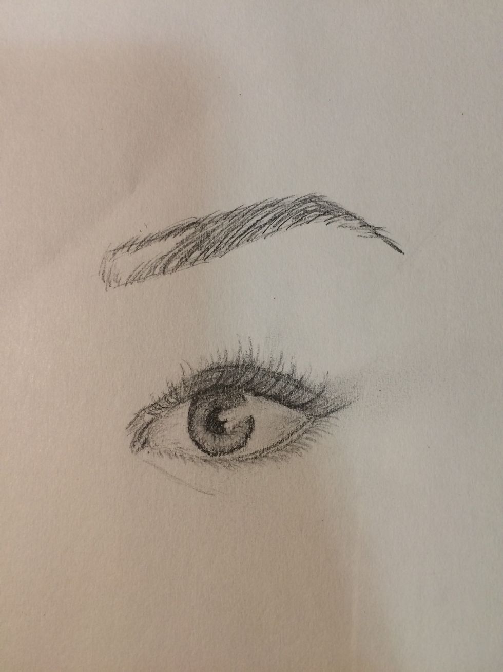 Now, is example or strokes, fill in the entire eyebrow