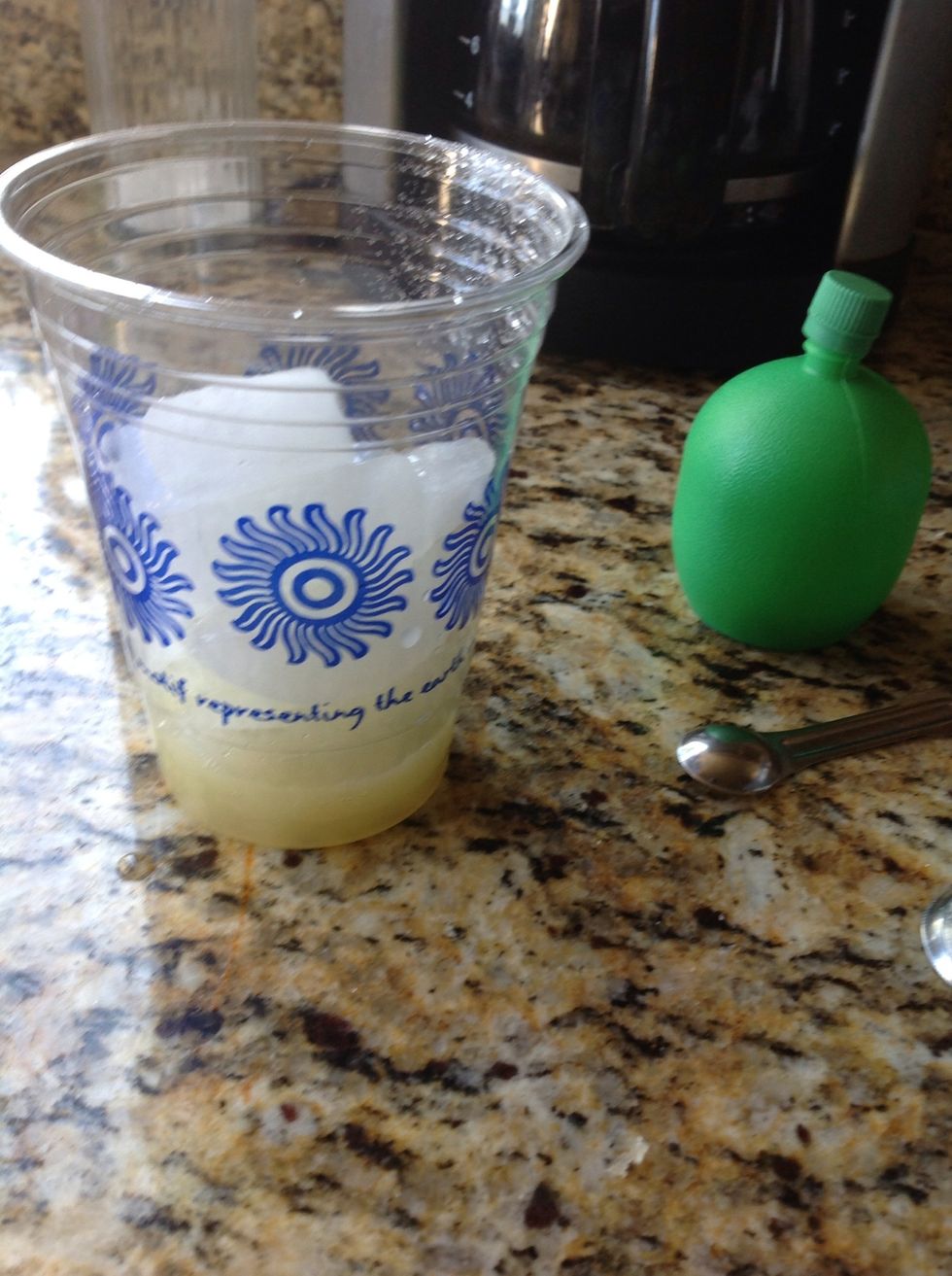 Now is time for the lime juice. I added four tablespoons, which made it VERY limey. If you are not a citrus fan, add less.