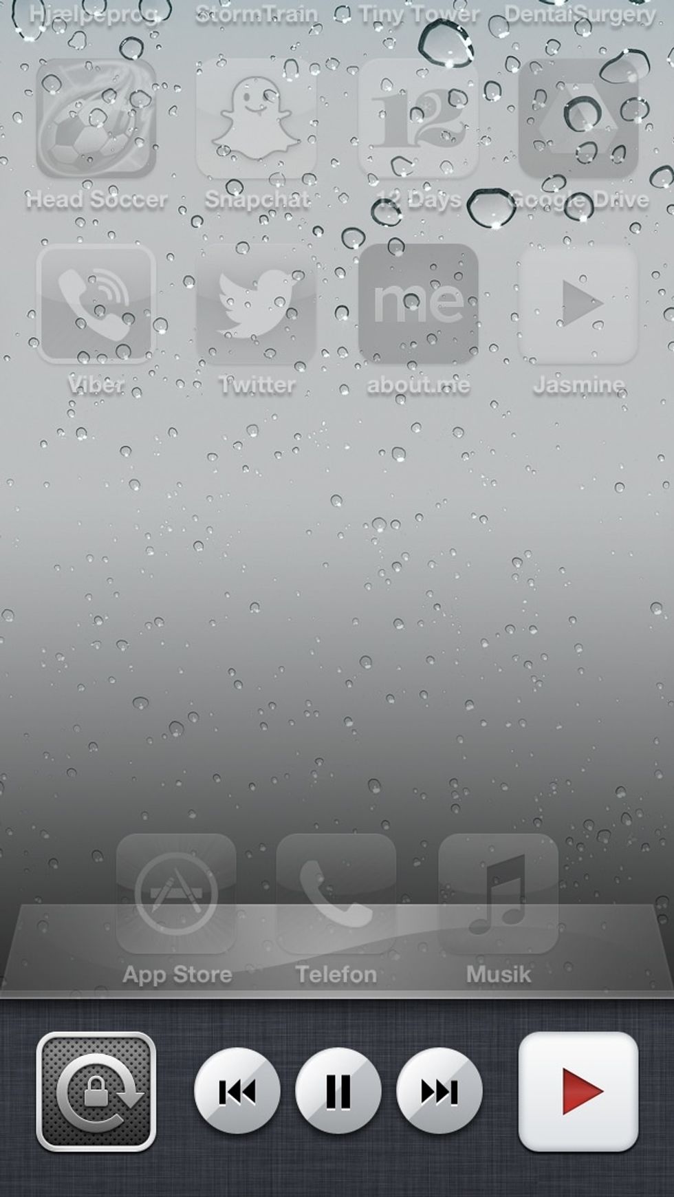Now it is playing then press the home button again.