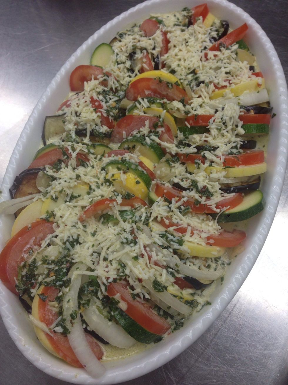 Now it's ready to bake.