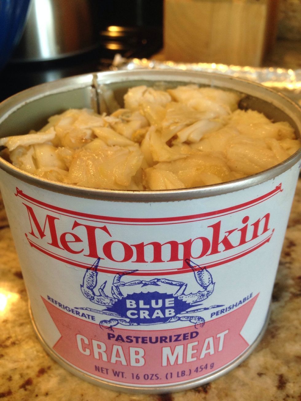 Now it's time for the crab meat.