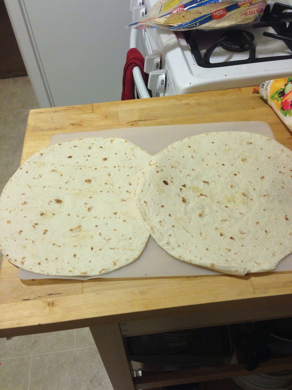 Now it's time to get your quesadilla shells ready.