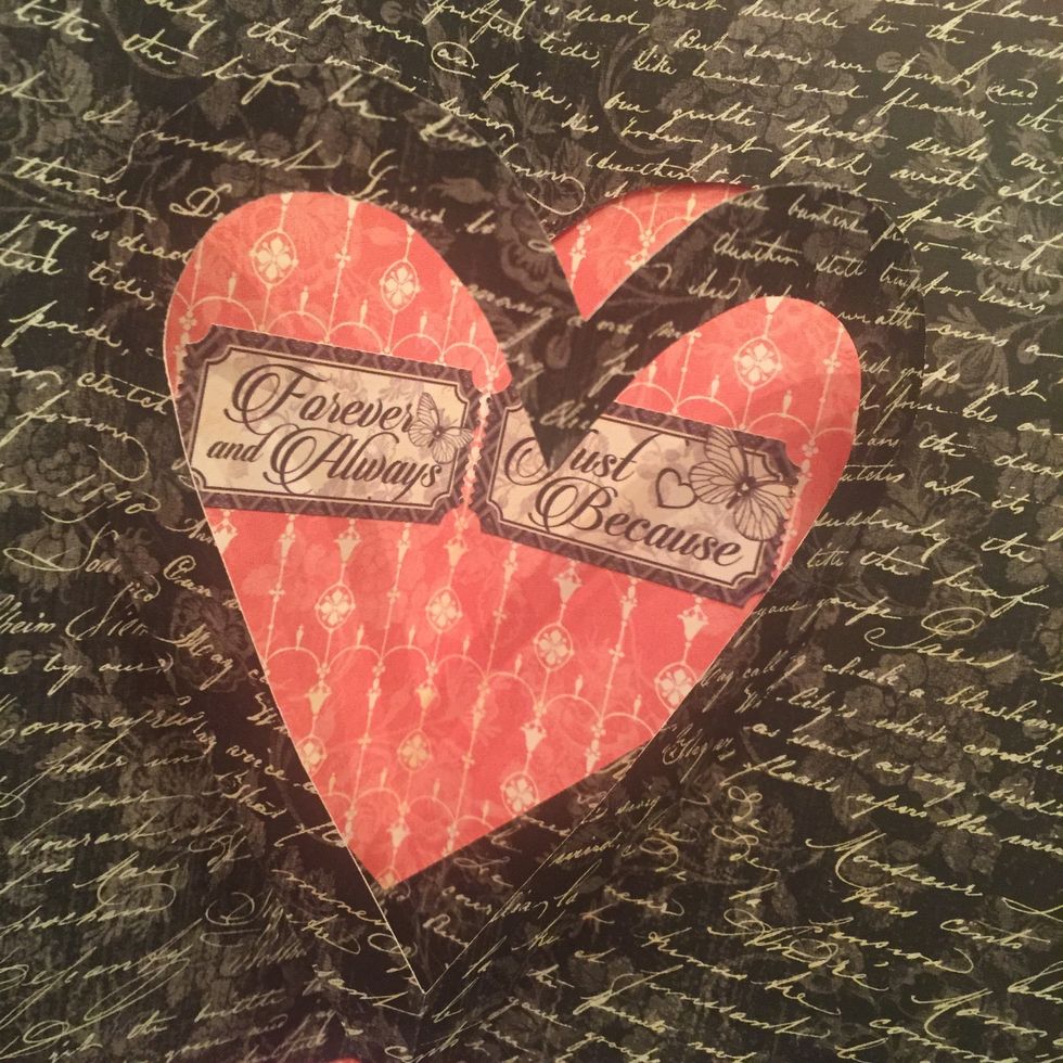 now its all up to you to decorate!I added some Graphic 45 stickers, but you could write a personal message