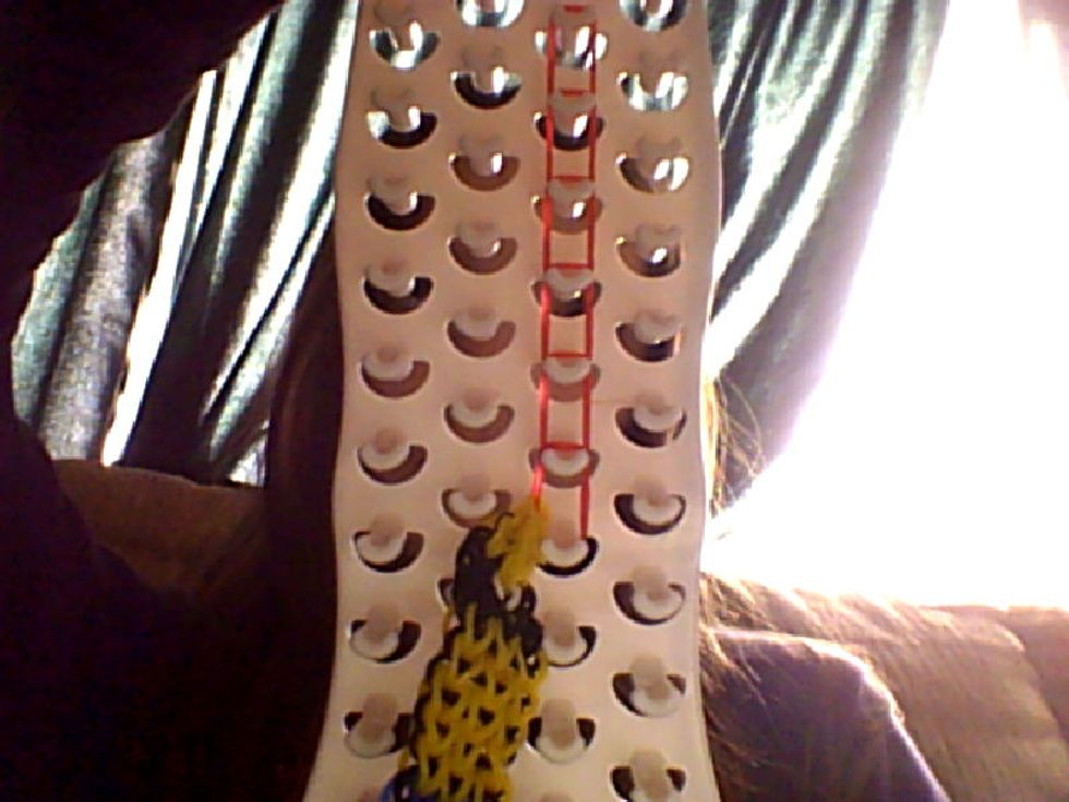 Now its time for the extension. Turn it over and hook it forward.