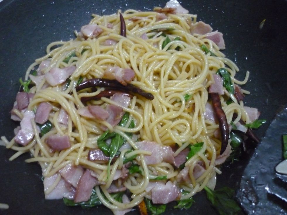 Now its time to make our dish delicious!! Put your fried chilli and seasoning with salt & a little bit if sugar. At this stage, you can add some fresh peppercorns if u want it hotttttt!!!