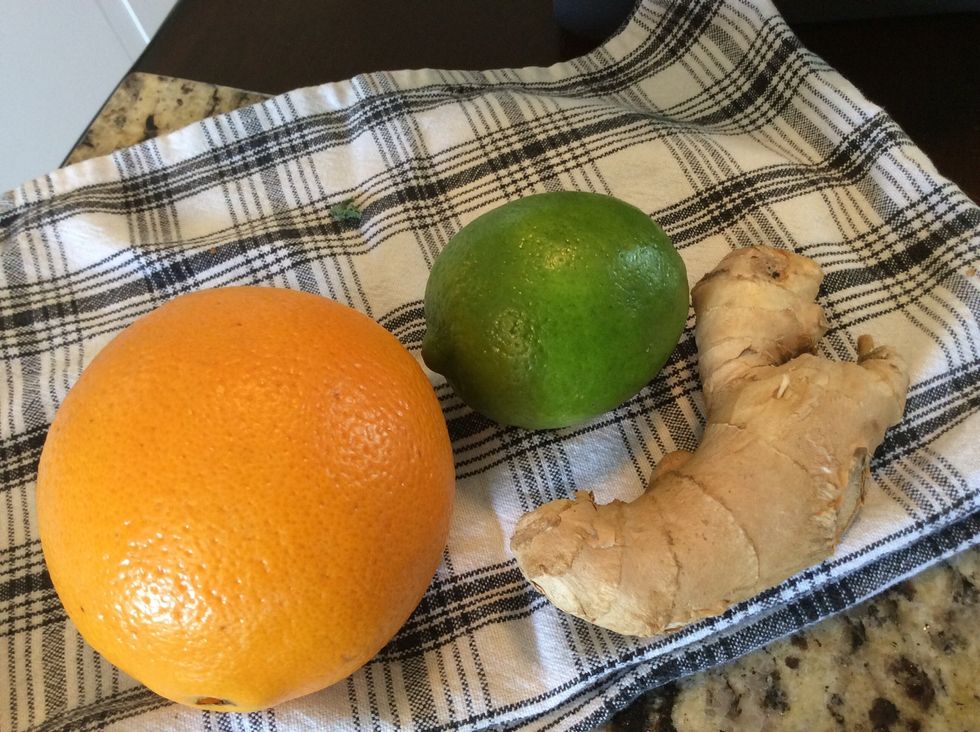 Now juice the remaining ingredients.