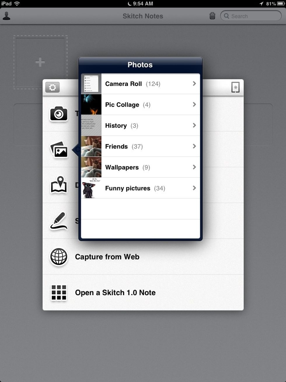 Now just choose which file and photo I want