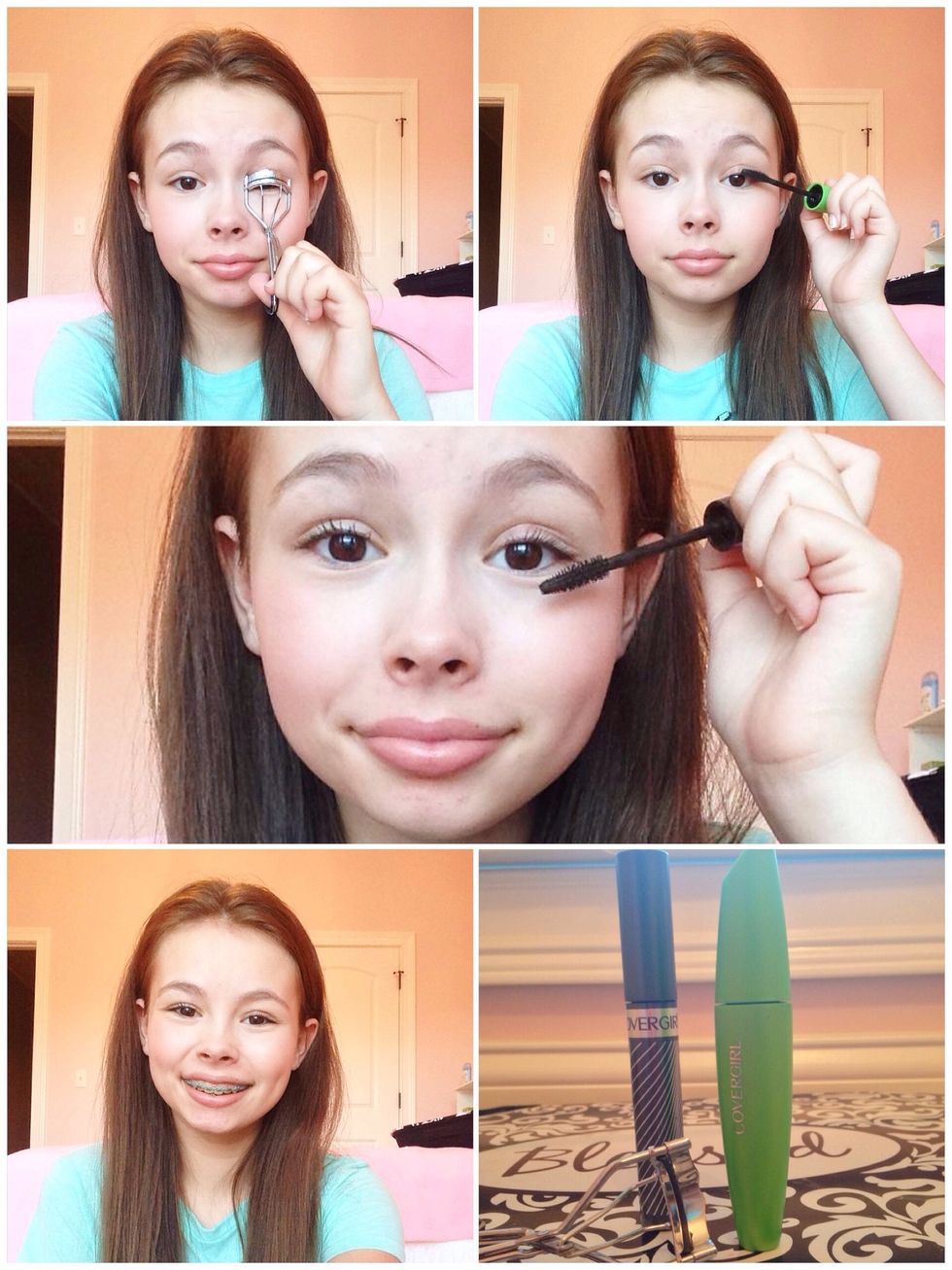Now just curl your lashes and add some mascara! Eye makeup is officially done. :)