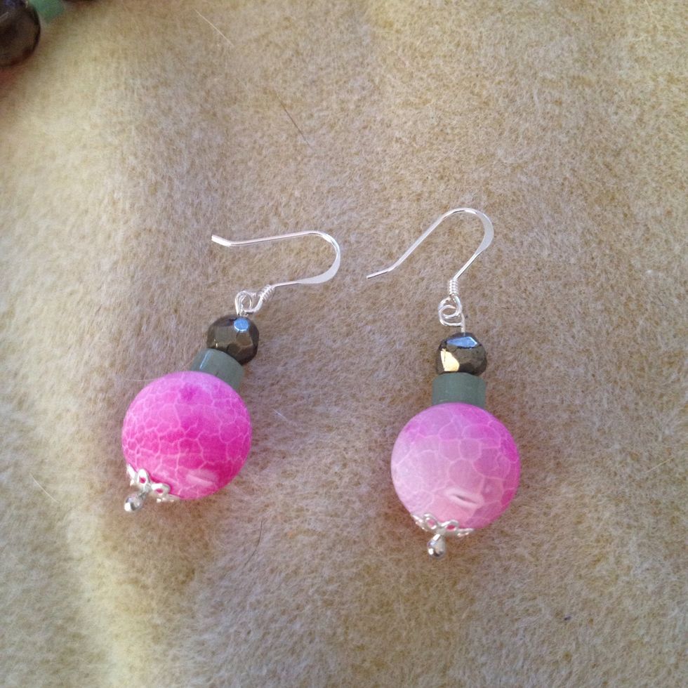 Now just do again for a matching pair to go with your necklace