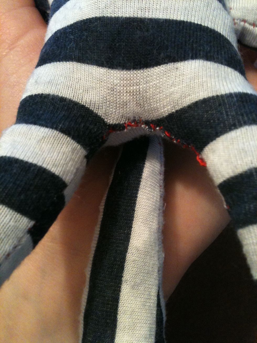 Now just sew up the hole with tiny stitches as close to the seam as possible so it doesn't stand out! And your done! Unless you want to add some decorations...
