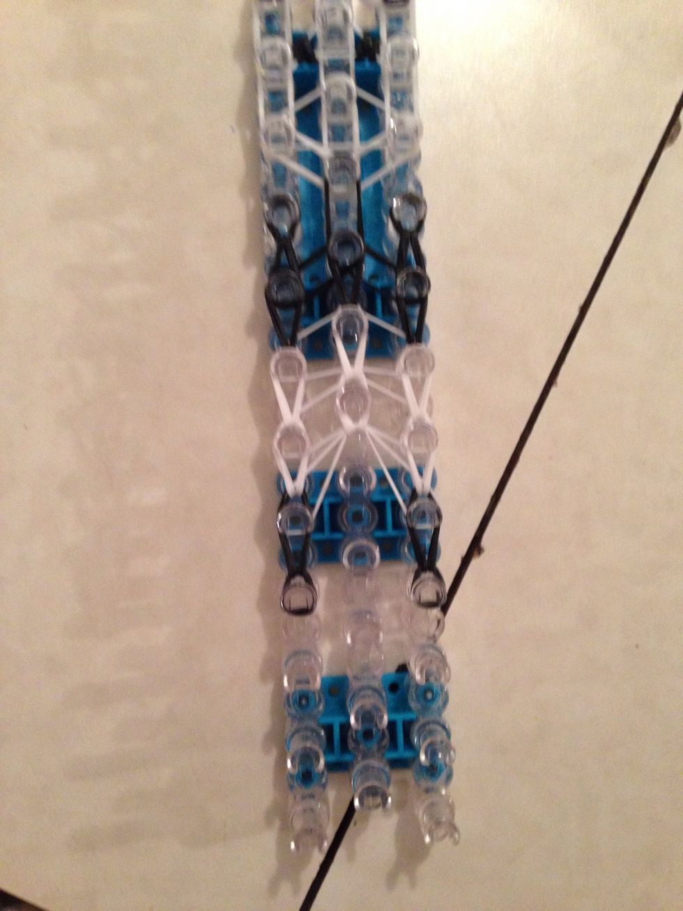 Now keep going like a triple single bracelet